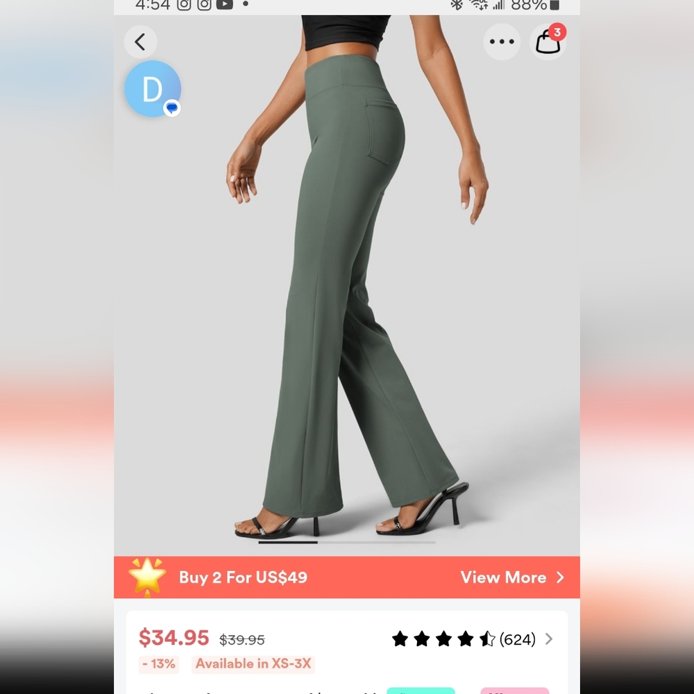 Halara High Waist Flare workout pants